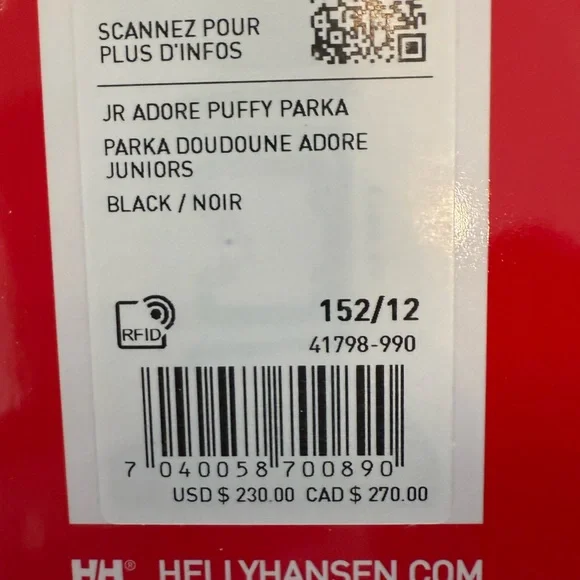 Helly Hansen Kids Puffer Jacket - Dark Blue - Picture 6 of 10